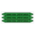 Značení potrubí, horká voda - zpětný okruh,3 ks, 355 × 37 mm